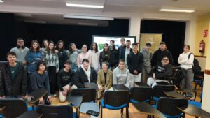 foto con todos los alumnos que han asistido a la charla de AGROFUTURO